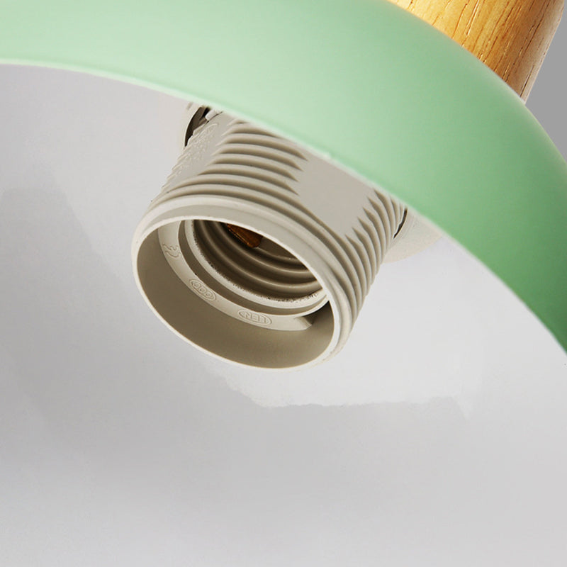 Macaron Dome Shade Wall Sconce Metal 1 Light Sconces for Bedroom