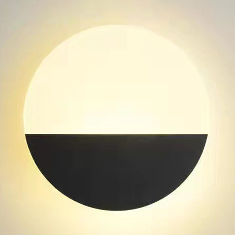 1 Light Geometric Flush Mount Wall Sconce Contemporary Metal Wall Light Sconces