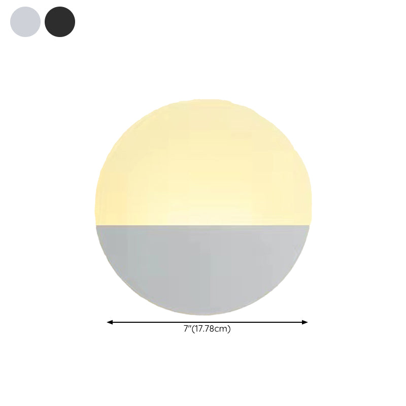 1 Light Geometric Flush Mount Wall Sconce Contemporary Metal Wall Light Sconces