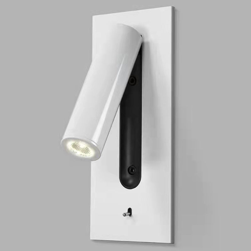 Modern Style Rectangle Shape Wall Lamp Metal 1 Light Sconces for Bedroom