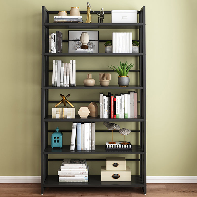 Metal Bookcase Modern Etagere Bookshelf with Open Back 70" H X 19.7" W