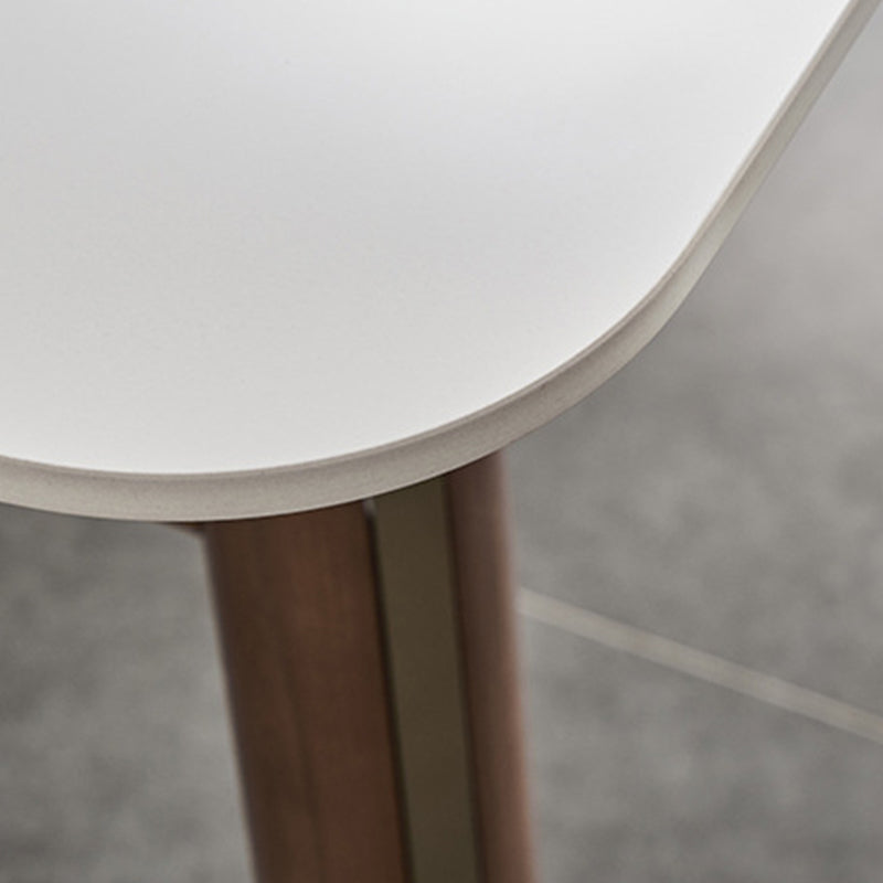 Modern Dining Round Table Sintered Stone Table with 4 Legs for Home