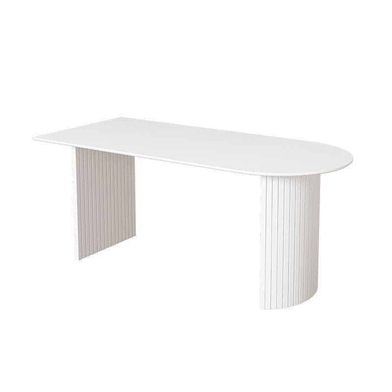 Modern Style Dining Table Double Pedestal Table for Dining Room