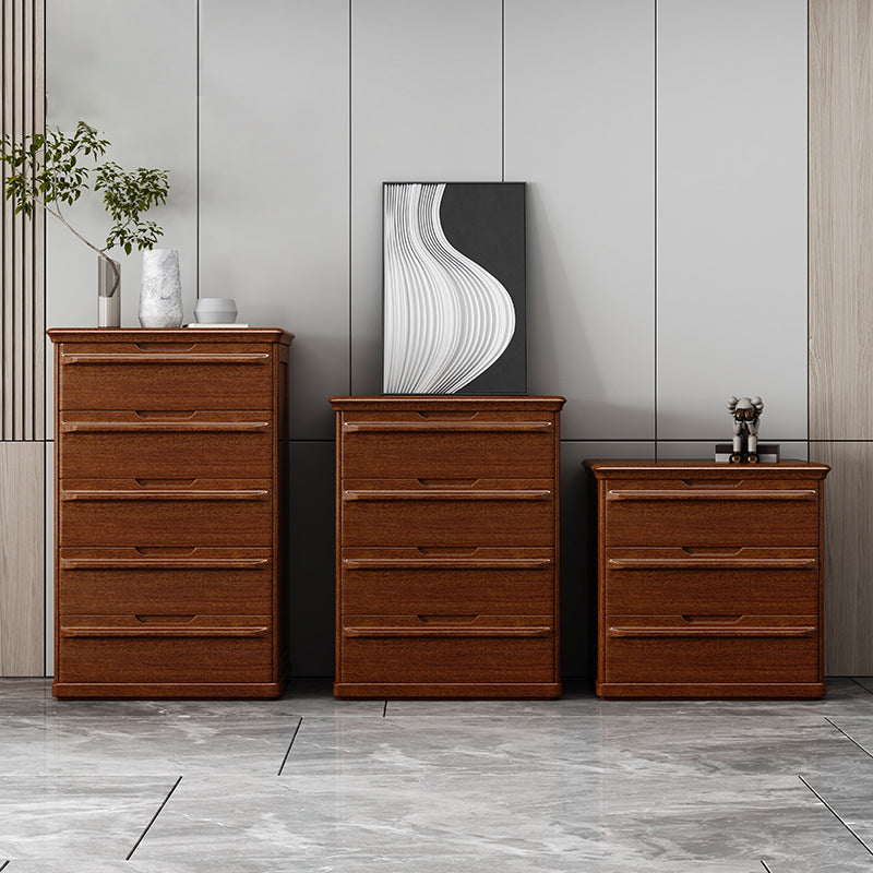 Brown 29.13" Wide Accent Chest Mid-Century Modern Wood Accent Chest