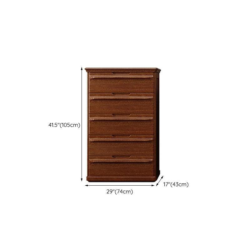 Brown 29.13" Wide Accent Chest Mid-Century Modern Wood Accent Chest