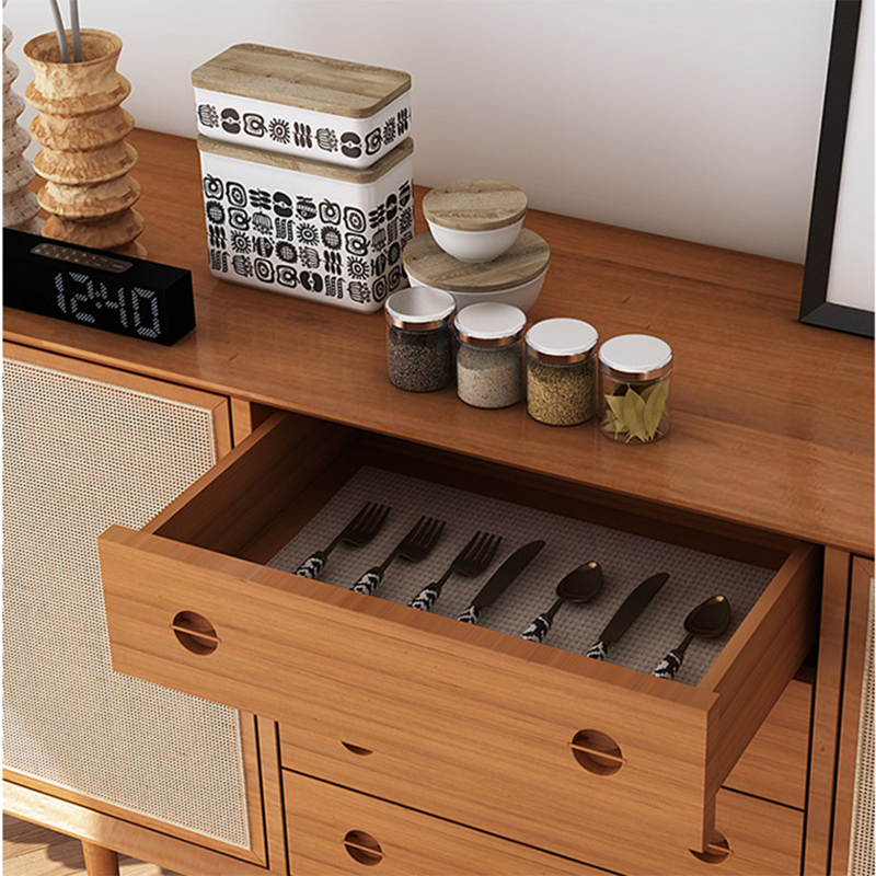 Contemporary Cabinet Solid Wood With Doors 4 - Drawer Accent Cabinet