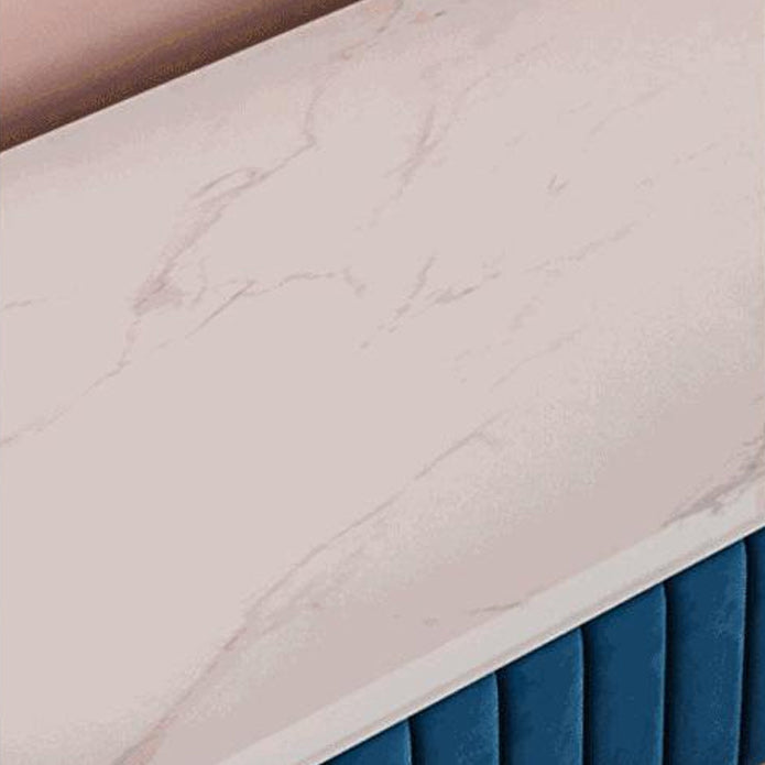 Glam Style 1-drawer Marble Top Make-up Vanity Dressing Table