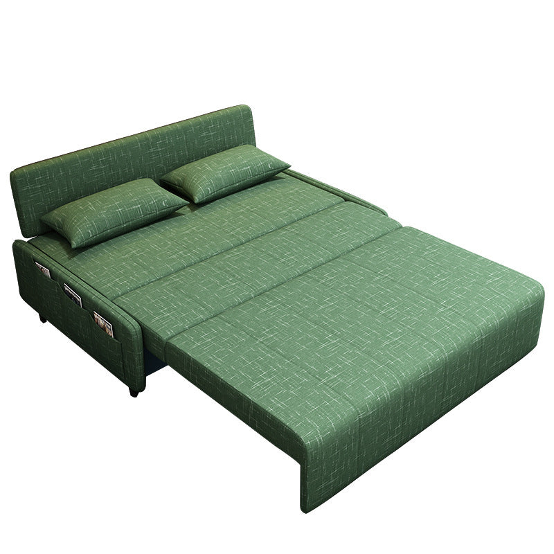 Pillow Included Convertible Sofa Armless Foldable Futon Sofa Bed
