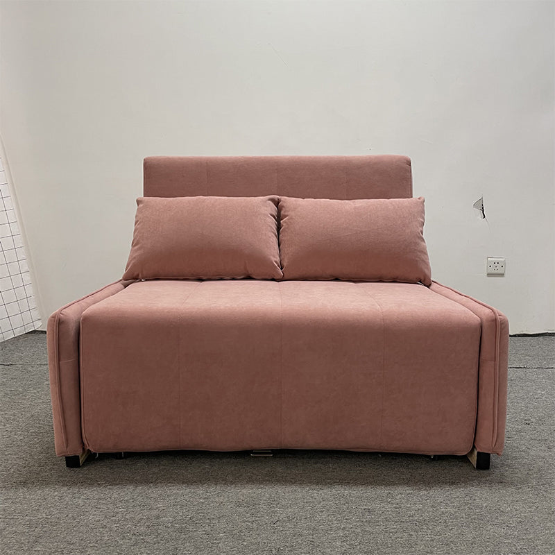 Pillow Included Convertible Sofa Foldable Futon Sofa Bed with Storage