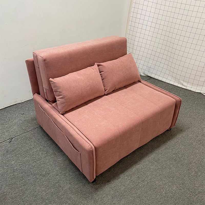 Pillow Included Convertible Sofa Foldable Futon Sofa Bed with Storage
