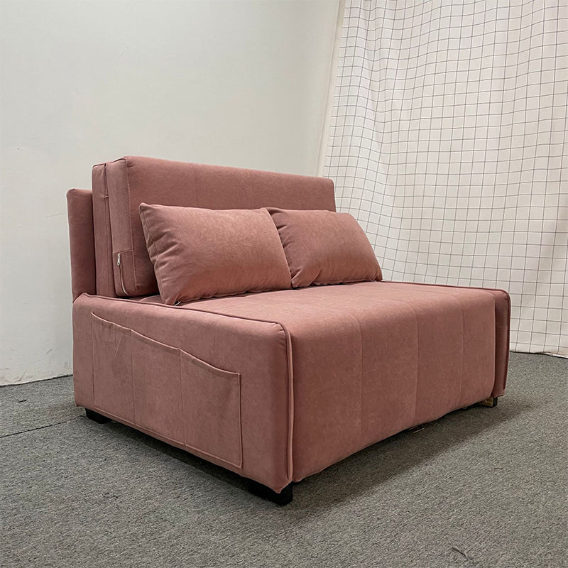 Pillow Included Convertible Sofa Foldable Futon Sofa Bed with Storage