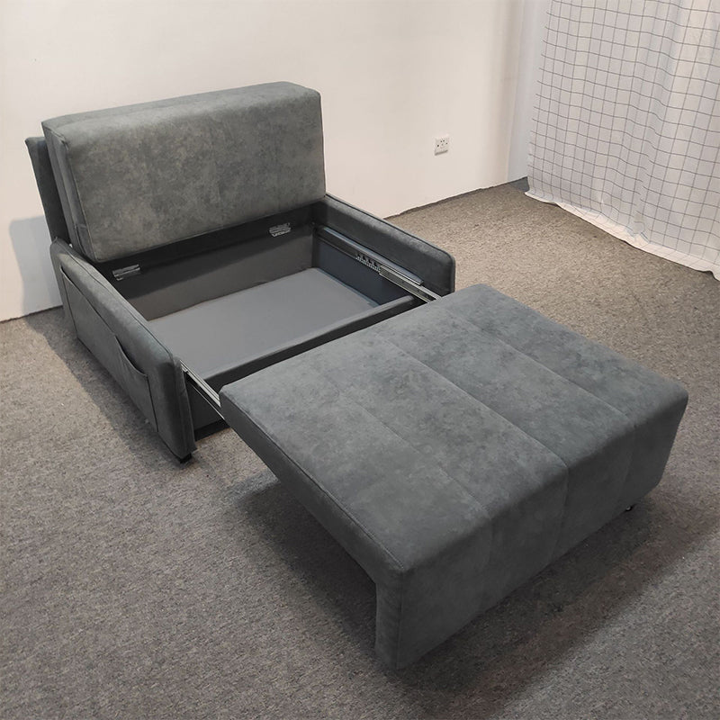 Pillow Included Convertible Sofa Foldable Futon Sofa Bed with Storage
