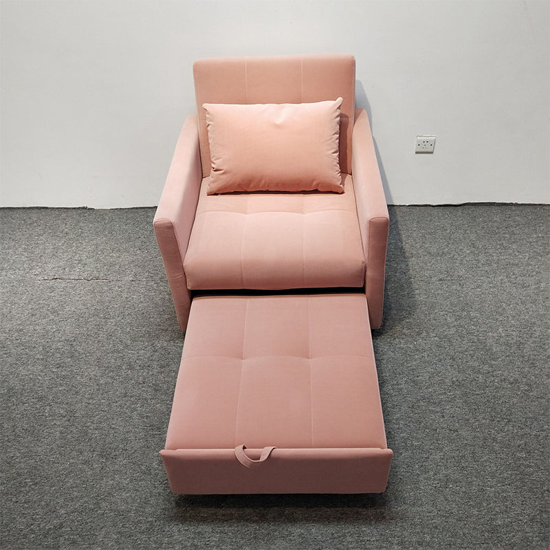 Recessed Arms Futon Sofa Bed Pillow Included Cushion Back Sleeper Sofa