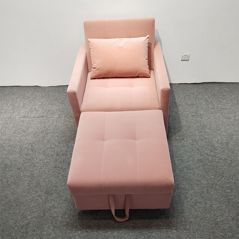 Recessed Arms Futon Sofa Bed Pillow Included Cushion Back Sleeper Sofa