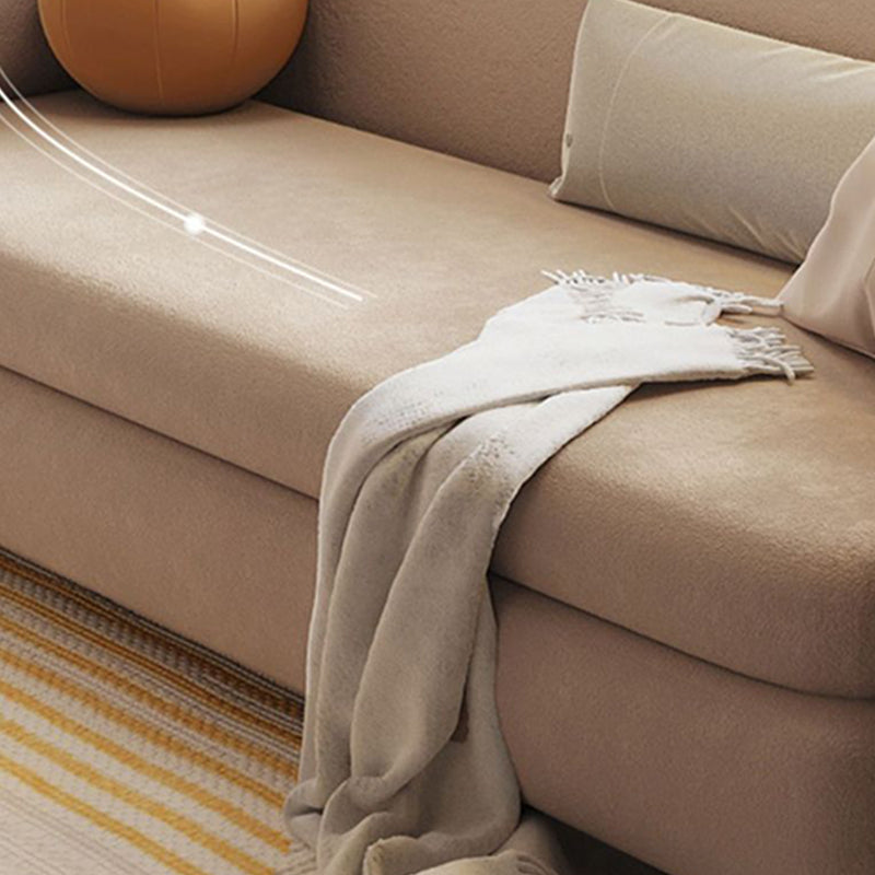 Recessed Arms Futon Sofa Bed Cushion Back Pillow Included Sleeper Sofa