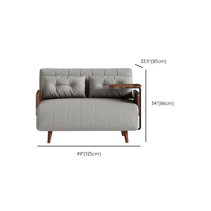 Modern Cushion Back Futon Sofa Bed Pillow Included Sleeper Sofa