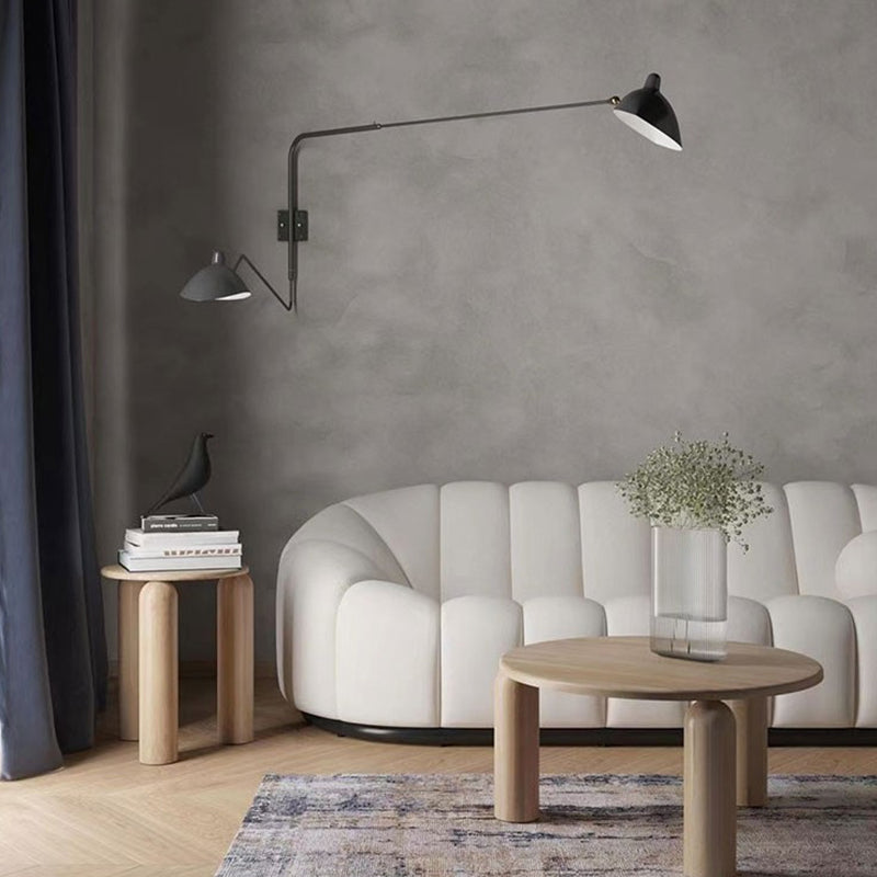 Nordic Side Table Round Solid Wooden End Table with Three Legs