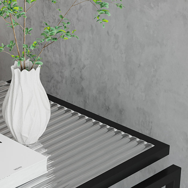 17.72" Tall Contemporary Side End Table Metal Frame Sofa Side Accent Table