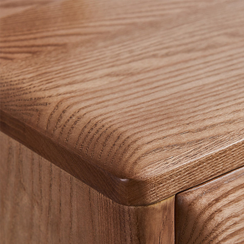 Traditional Vanity Desk Flip Single Mirror Double Drawers Straight Feet Dresser