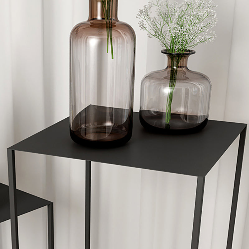 Medieval Modern Side Table Square Metal Table Frame Base Design