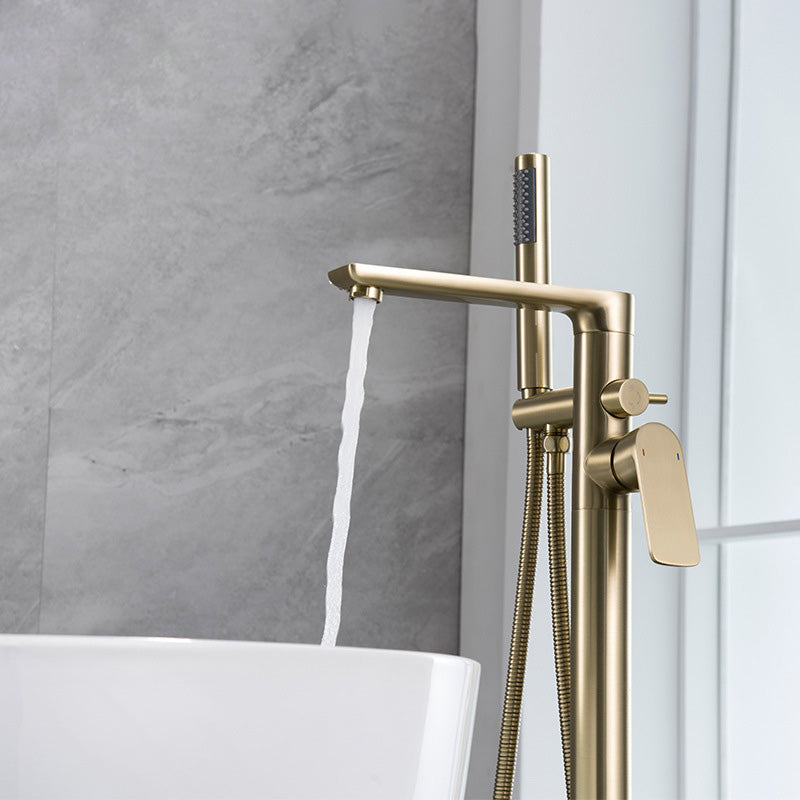 Modern Freestanding Bathtub Faucet Free Copper Standing Tub Filler Faucet