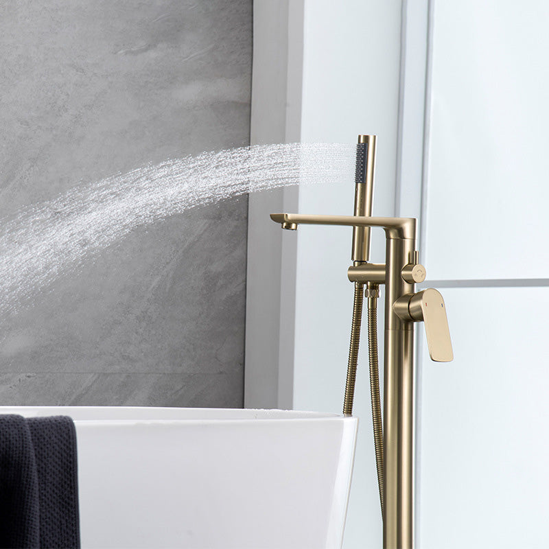 Modern Freestanding Bathtub Faucet Free Copper Standing Tub Filler Faucet