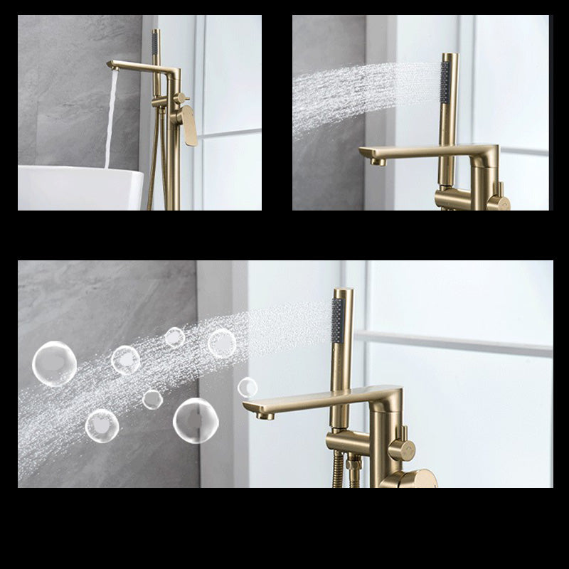 Modern Freestanding Bathtub Faucet Free Copper Standing Tub Filler Faucet