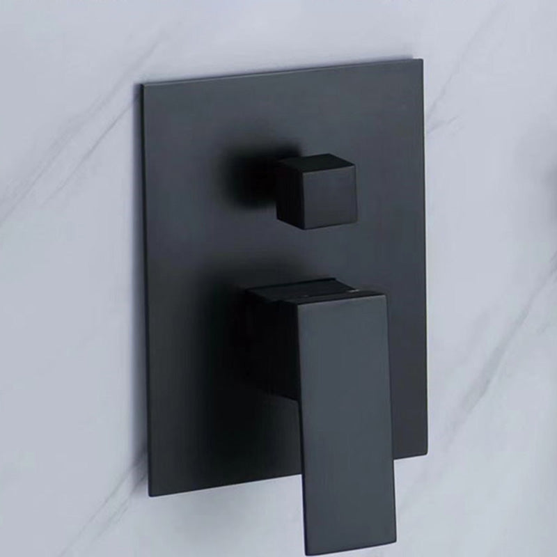 Modern Brass Faucet Swivel 1-Handle and 4-Hole Wall Mounted Tub Spout Trim