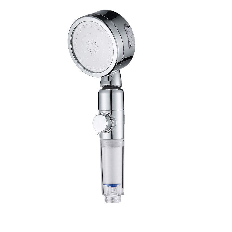 Modern Handheld Shower Head Sliver Round Standard Shower Heads