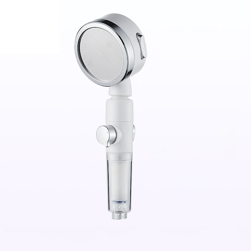 Modern Handheld Shower Head Sliver Round Standard Shower Heads
