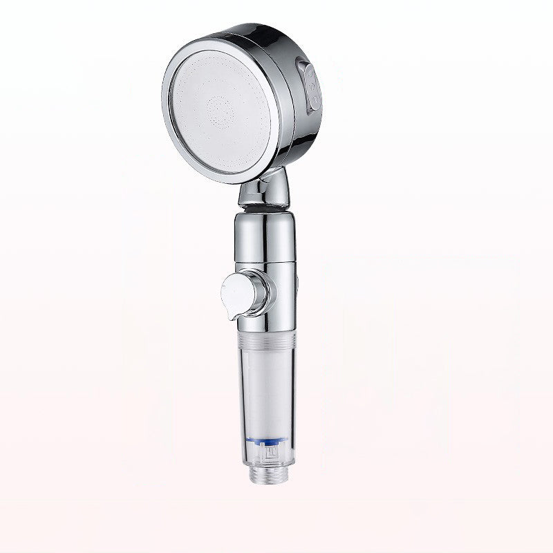 Modern Handheld Shower Head Sliver Round Standard Shower Heads
