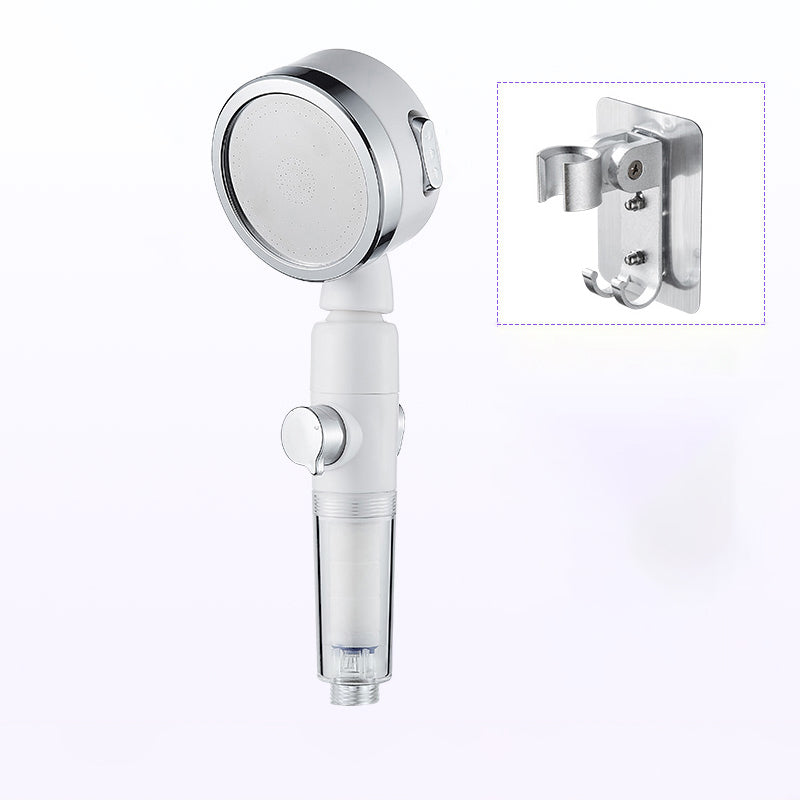 Modern Handheld Shower Head Sliver Round Standard Shower Heads
