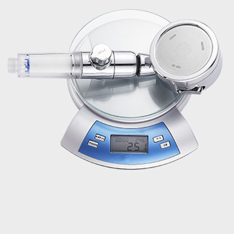 Modern Handheld Shower Head Sliver Round Standard Shower Heads