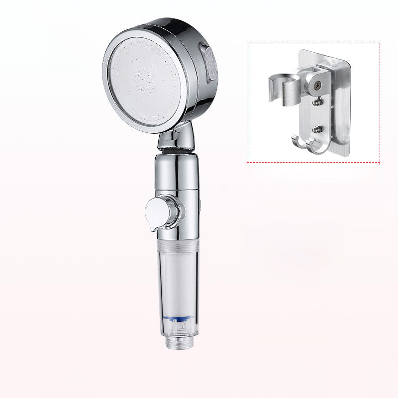 Modern Handheld Shower Head Sliver Round Standard Shower Heads