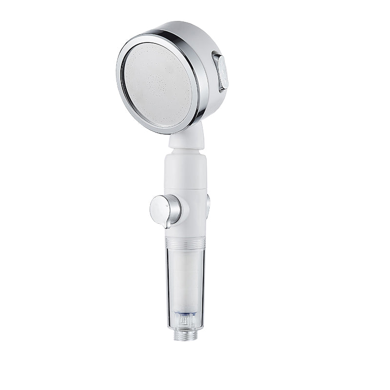 Modern Handheld Shower Head Sliver Round Standard Shower Heads