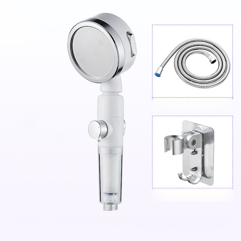 Modern Handheld Shower Head Sliver Round Standard Shower Heads