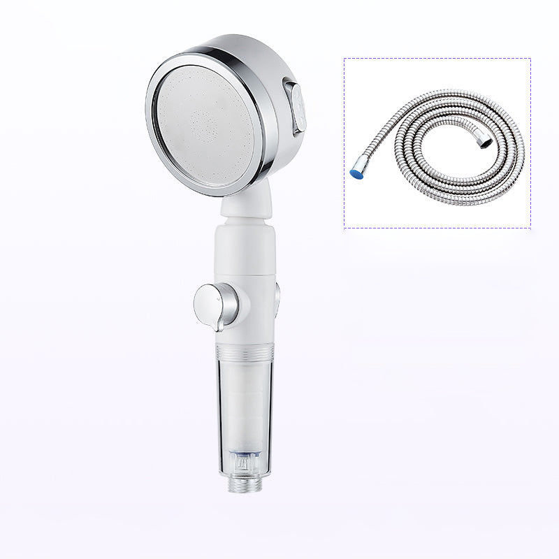 Modern Handheld Shower Head Sliver Round Standard Shower Heads