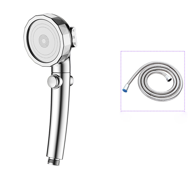 Modern Handheld Shower Head Sliver Round Standard Shower Heads