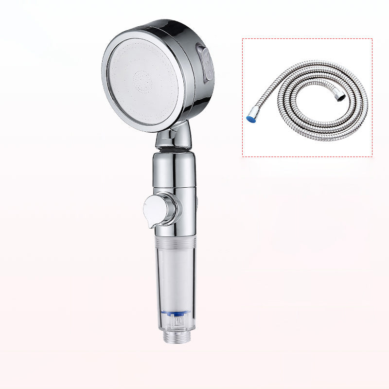 Modern Handheld Shower Head Sliver Round Standard Shower Heads