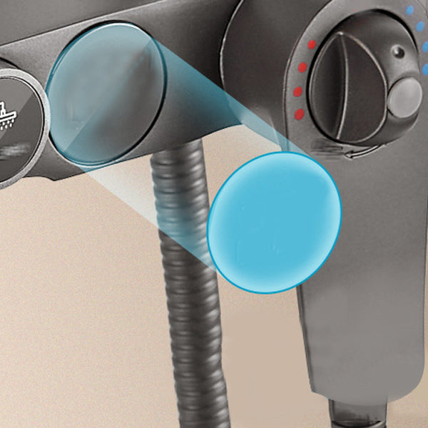 Adjustable Spray Pattern Shower Combo Metal Shower Faucet  Arm Shower Head