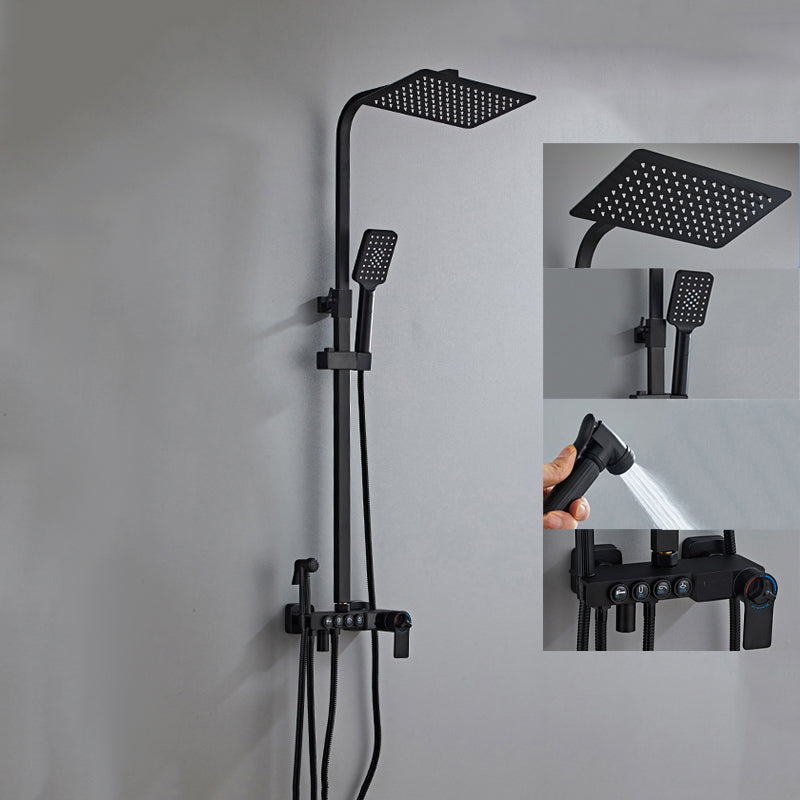 Adjustable Spray Pattern Shower Combo Metal Shower Faucet  Arm Shower Head