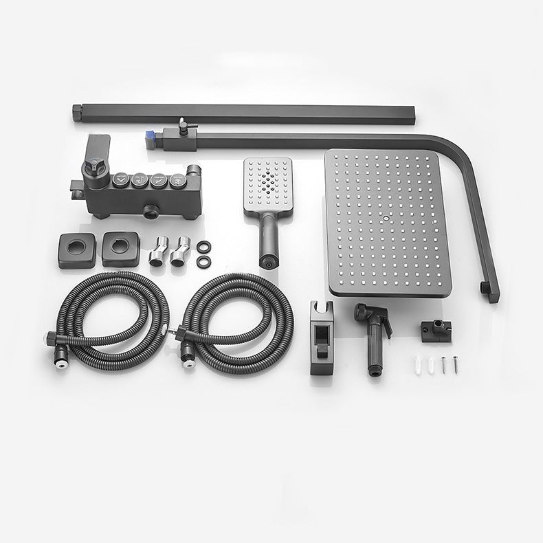 Adjustable Spray Pattern Shower Combo Metal Shower Faucet  Arm Shower Head