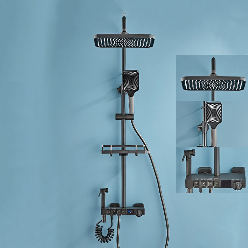 Modern Shower System Wall Mounted Spot Resist Shower System with Hand Shower