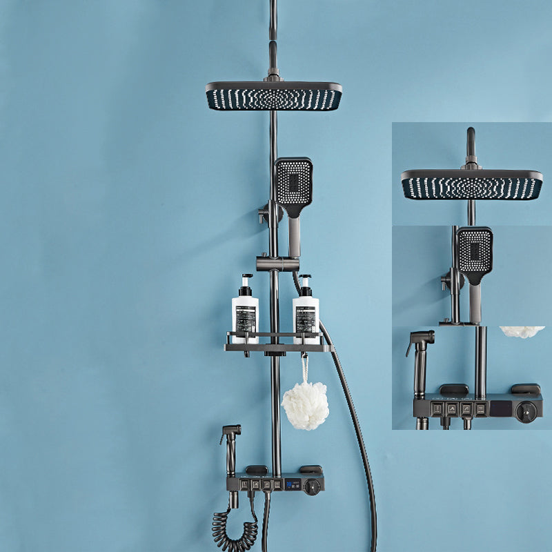 Modern Shower System Wall Mounted Spot Resist Shower System with Hand Shower
