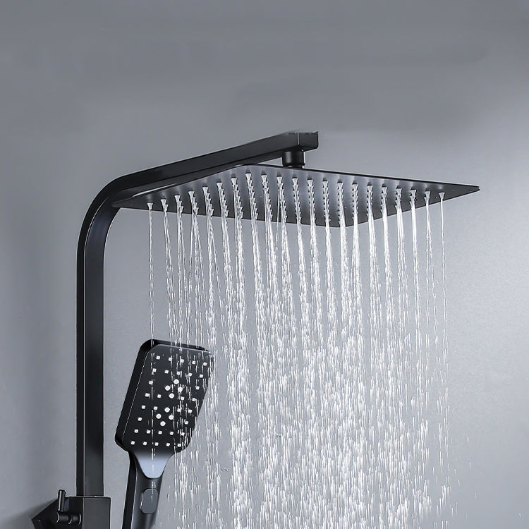 Modern Style Shower System Handle Lever Wall Mounted Copper Shower System