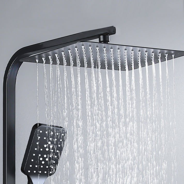 Modern Style Shower System Handle Lever Wall Mounted Copper Shower System