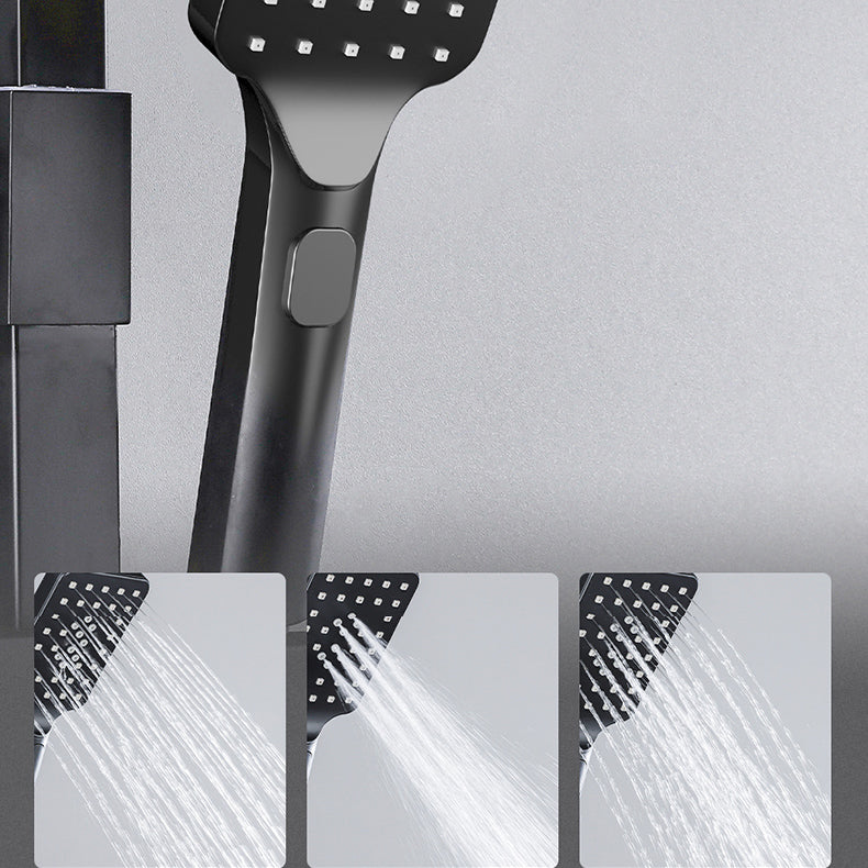 Modern Style Shower System Handle Lever Wall Mounted Copper Shower System