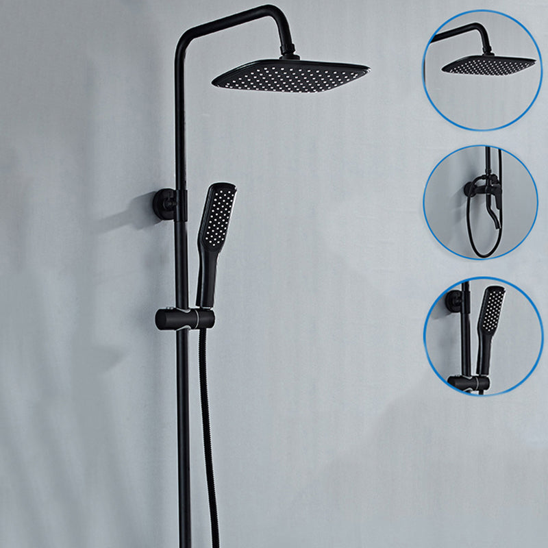 Modern Adjustable Swivel Shower Metal Shower Head Shower Faucet on Wall