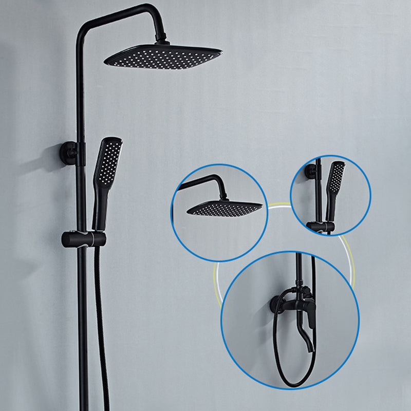 Modern Adjustable Swivel Shower Metal Shower Head Shower Faucet on Wall