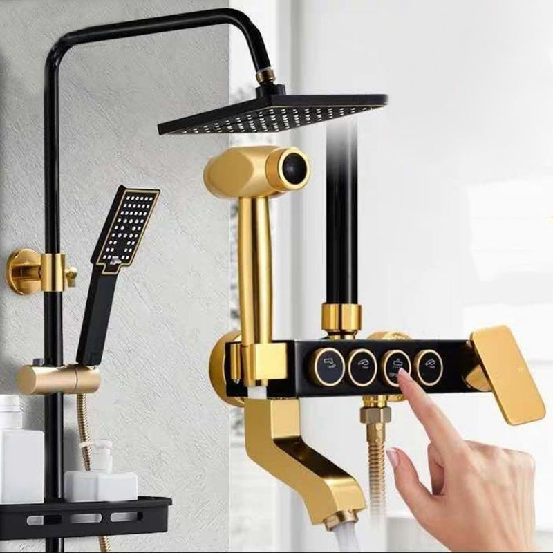 Modern Adjustable Swivel Shower Metal Shower Head Shower Faucet on Wall